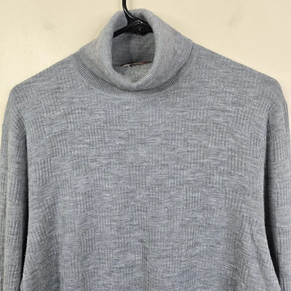 Mr Turk Long Sleeve Merino Wool Turtleneck Sweater Medium